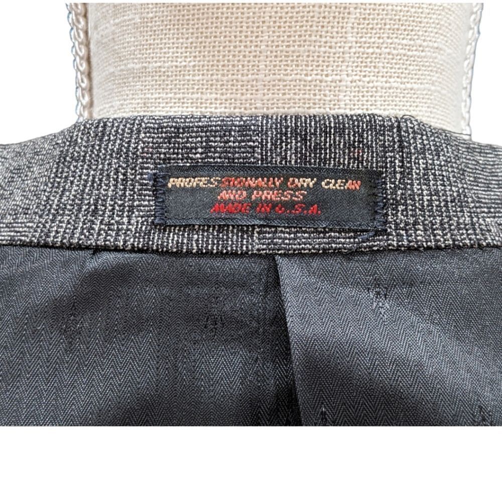 Habersham Mark Shale Women's 100% Wool Grey Single Button Blazer Size 16 NWT - Picture 9 of 11